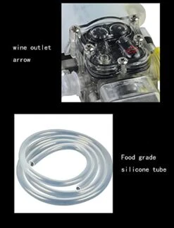 Wine Pump Electric Household Small Food-Grade Diaphragm Pump Red Wine Pump White Wine Pump 220v Wine Absorber Is Suitable For Pumping Wine, Water, Seasoning, Etc. (Size : 60W) -Wilton Shop 41hi5HXDXBL