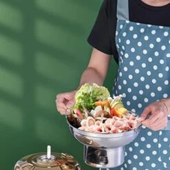 1 Set Stainless Steel Fondue Stove Burner Shabu Hot Pot For Home Camping Hiking Hunting Fishing Cookware 23x23cm -Wilton Shop 41hj5XZjK1L