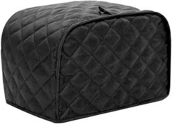 4 Slice Toaster Cover, Polyester Fabric Quilted Four Slice Toaster Appliance Dust-proof Cover For Kitchen Small Appliance Dust Cover And Fingerprint Protection (Black) 16 4 Slice Toaster Cover, Polyester Fabric Quilted Four Slice Toaster Appliance Dust-proof Cover For Kitchen Small Appliance Dust Cover And Fingerprint Protection (Black) -Wilton Shop 41hjlaIeYL. AC
