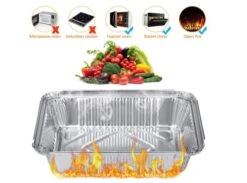 GENERIC Aluminum Pans With Lids (50-Pack, 8.5"×6") 2.25 LB; Disposable Roasting Takeaway Oven Baking With Lids; Best For Meal Prep 8 GENERIC Aluminum Pans With Lids (50-Pack, 8.5"×6") 2.25 LB; Disposable Roasting Takeaway Oven Baking With Lids; Best For Meal Prep -Wilton Shop 41hnULQYIqL