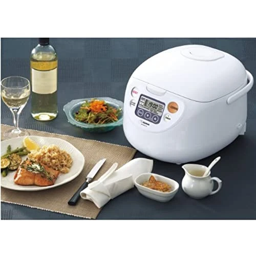 Micom Rice Cooker And Warmer (10-Cup/Cool White) Bundle With Rice Washing Bowl And Bamboo Spoon (3 Items) 7 Micom Rice Cooker And Warmer (10-Cup/Cool White) Bundle With Rice Washing Bowl And Bamboo Spoon (3 Items) - Image 5