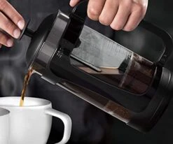 - P3 French Press - Double Micro-Filtered Coffee And Tea Maker, Grit-Free And Bitterness-Free Brews, Durable Stainless Steel Frame, Ideal For Loose Tea And Coffee Grounds - (Black, 32 Oz) -Wilton Shop 41hy8XmaRjS