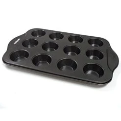 Nonstick 12-Hole Mini Muffin Pan, As Shown