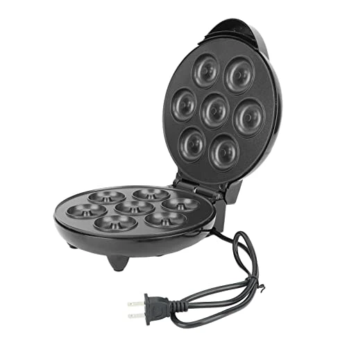 7 Holes Mini Donut Maker Machine, Electric Donut Maker With Double Sided Heating, A Pfoa Free, Commercial Donut Machine For Breakfast Snacks Desserts(1000W) (Black) 7 7 Holes Mini Donut Maker Machine, Electric Donut Maker With Double Sided Heating, A Pfoa Free, Commercial Donut Machine For Breakfast Snacks Desserts(1000W) (Black) - Image 5