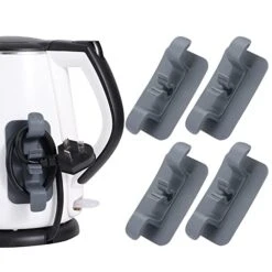 4pcs Cord Wires Organizer, Upgraded Cord Winder For Home Kitchen Appliances, Self-adhesive Cord Wires Clip Holders, Stick Firmly On Blender Coffee Machine Air-Fryer Microwave Oven Toaster (Grey)