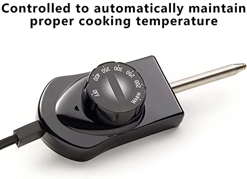 11-Inch Deluxe Nonstick Electric Skillet - Roasts, Fries, Grills, Stews, Bakes, Makes Casseroles For Four People, Black/White 5 11-Inch Deluxe Nonstick Electric Skillet - Roasts, Fries, Grills, Stews, Bakes, Makes Casseroles For Four People, Black/White - Image 3