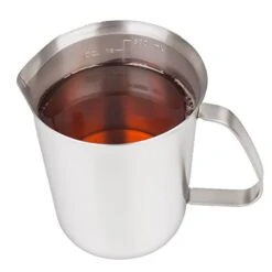 Measuring Cup, Stainless Steel Measuring Cup (16 Ounce/ 0.5 Liter- 2 Cup), Milk Frothing Pitcher, Steaming Pitcher, Milk Frothing Cup Jug With Marking With Handle For Espresso Machines, Latte Art -Wilton Shop 41iH465CJlL