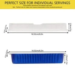 GENERIC Aluminum Foil Mini Loaf Pans With Lids, 60pcs 6.8oz Narrow Cake Pans,Disposable Ramekins Muffin Tins,Cupcake Liners Containers Flans For Bread Cheesecake(6 Colors Mixed A)