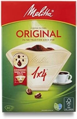 Melitta Gourmet Coffee Filters Size 1x4, 80 Coffee Filters, For Filter Coffee Makers, Brown -Wilton Shop 41iKBbgVIzL. AC
