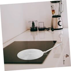 3pcs Stainless Steel Heat Conduction Plate Induction Cooker Heat Conduction Plate Handle Silver -Wilton Shop 41iKDx3TM4L