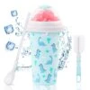 New Cartoon Dinosaur Slushy Cup, Quick Frozen Magic Slushie Maker Cup, Double Layers Slushie Cup With Cup Brush Straw And Spoon, DIY Homemade Squeeze Slushy Maker Cup For Drinks Juices And Milk -Wilton Shop 41iLtVbnxOL