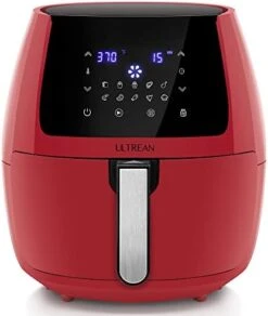 Ultrean 5.8 Quart Air Fryer, Electric Hot Air Fryers Oilless Cooker With 10 Presets, Digital LCD Touch Screen, Nonstick Basket, 1700W, UL Listed (Green) -Wilton Shop 41iPV3Hu8tL. AC