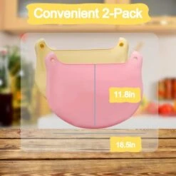 Silicone Slow Cooker Liners 2 Pack, Reusable Cooking Bags Fit For Crockpot & Hamilton Beach 6QT - 8QT, Slow Cooker Accessories For Oval & Round Pot, Pink & Yellow -Wilton Shop 41iV0Gq6syL