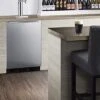 BC58BLBIADALock Built-In Undercounter ADA Height Commercially Listed Dual Tap Beer Dispenser With Stainless Steel Wrapped Door, Front Lock, Black Cabinet And Two TapLocks -Wilton Shop 41imHIAZwJS