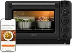 Smart Oven Pro, 6-in-1 Countertop Convection Oven - Steam, Toast, Air Fry, Bake, Broil, And Reheat - Smartphone Control Steam & Air Fryer Oven Combo - With Meal Subscription Credit ($50 Value) - WiFi Required -Wilton Shop 41iuNASluQL. AC