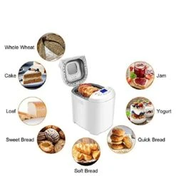 Mbj Bread Maker Programmable Large Capacity Bread Maker Non-Stick Digital Control Panel Delay Timer Bread Maker 8 Mbj Bread Maker Programmable Large Capacity Bread Maker Non-Stick Digital Control Panel Delay Timer Bread Maker -Wilton Shop 41ixjyKKlHL