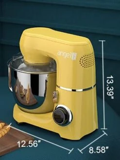 Angel Electric Stand Mixer, 5.5 Quarts, Dough Hook, Flat Beater, Wire Whisk Attachments, 10+P Speeds With Splash Guard, Yellow With DIY STICKERS 17 Angel Electric Stand Mixer, 5.5 Quarts, Dough Hook, Flat Beater, Wire Whisk Attachments, 10+P Speeds With Splash Guard, Yellow With DIY STICKERS -Wilton Shop 41j4BRgMcML