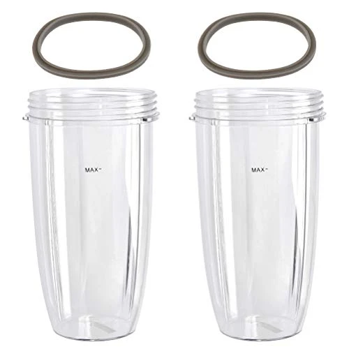 FOCCTS 32oz Nutribullet Blender Cups, 2Pcs Nutribullet Replacement Cups+2 Pcs Gasket Blender Replacement Parts, Bullet Blender Cups Replacement Compatible For Nutribullet 600w-900w 3 FOCCTS 32oz Nutribullet Blender Cups, 2Pcs Nutribullet Replacement Cups+2 Pcs Gasket Blender Replacement Parts, Bullet Blender Cups Replacement Compatible For Nutribullet 600w-900w
