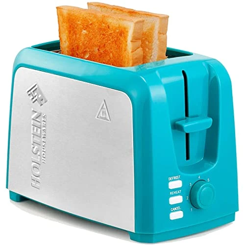 - 2-Slice Toaster With 7 Browning Control Settings, Teal/Stainless Steel - Great To Toast Bread, Bagels And Waffles 3 - 2-Slice Toaster With 7 Browning Control Settings, Teal/Stainless Steel - Great To Toast Bread, Bagels And Waffles