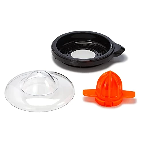 BPA-Free Electric Citrus Juicer Extractor, Compact Volume Pulp Control, Oranges, Lemons, Limes, Grapefruits With Easy Pour Spout, 40oz, Includes Two Juicing Cones, Black 7 BPA-Free Electric Citrus Juicer Extractor, Compact Volume Pulp Control, Oranges, Lemons, Limes, Grapefruits With Easy Pour Spout, 40oz, Includes Two Juicing Cones, Black - Image 5