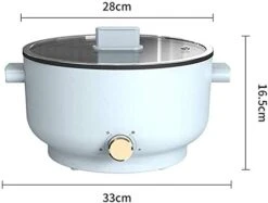 Portable Electric Shabu Hot Pot BBQ Metal Alloy Liner Electric Cooking Pot Indoor 2 In 1 Smoke-less Household Electric Hot Pot Grill -Wilton Shop 41k2d1kkuHL