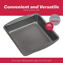 Cook 04017 786173391991 8 Inch X 8 Inch Square Cake Pan, 8 X 8 Inch, Grey -Wilton Shop 41k7x1hv6HL