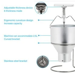 Donut Depositor Manual Donut Dispenser Donut Dropper 2.5L Large Capacity Stainless Steel Donut For Home Restaurant -Wilton Shop 41k8dQKt3OL 2