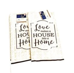 Mp Beautiful Brown Love Makes A Home Oven Mitt And Towel Set - 5 Pieces. Pot Holder. Oven Mitts .Kitchen Towels -Wilton Shop 41kAEbLzUdL