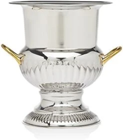 Silver Art Queen Anne Bucket Brass Handle