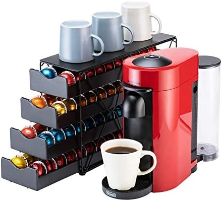 Flagship For Nespresso Pod Holder Drawer Large Mullti Tier Coffee Pod Holder Vertuo (4 Tier (80Pods)) 9 Flagship For Nespresso Pod Holder Drawer Large Mullti Tier Coffee Pod Holder Vertuo (4 Tier (80Pods)) - Image 7