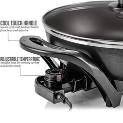 13 Inch Nonstick Electric Skillet - For Roast Fry Steam -Wilton Shop 41kICJUQvXL