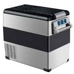 53 Quarts Portable Electric Car Cooler Refrigerator, Fast Cooling Car Fridge Freezer(-4℉~68℉), Electric Compressor Freezer Cooler With Operating Panel, For Vehicle, Boat, Travel, Outdoor And Home Use