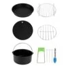 7 Pcs Air Fryer Set Chips Accessories Baking Basket Pizza Pan Home Kitchen Tools BlowN Baking Supplies Bakeware Set Kitchen Essentials Baking Tools Kitchen Supplies Baking Set Cookware Set