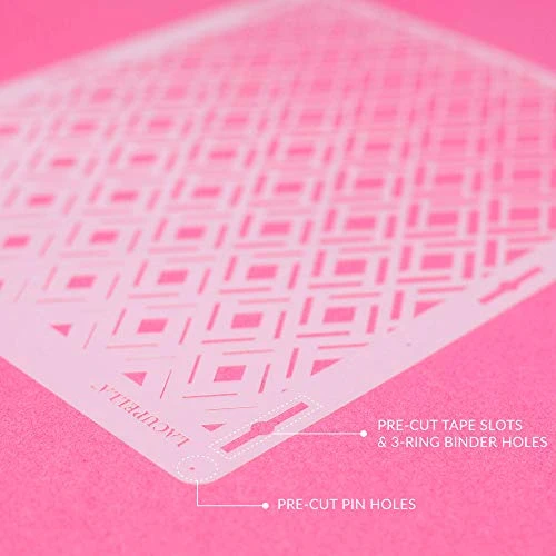 Acupella Cake Stencil - Seamless Delicate Pattern For Decorating Tall Double Barrel Cake To Use With Buttercream, Royal Icing, Ganache, Paint, Airbrush (Deidra) 5 Acupella Cake Stencil - Seamless Delicate Pattern For Decorating Tall Double Barrel Cake To Use With Buttercream, Royal Icing, Ganache, Paint, Airbrush (Deidra) - Image 3