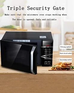 DUNOG Multifunction 800W Digital Microwave Oven 23L Fast Cooking Electric Cooker With 5 Power Levels Automatic Defrost,Child Safety Lock,Easy Clean 10 DUNOG Multifunction 800W Digital Microwave Oven 23L Fast Cooking Electric Cooker With 5 Power Levels Automatic Defrost,Child Safety Lock,Easy Clean -Wilton Shop 41khwm7Y6ZL