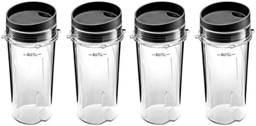 Ninja Single Serve 16-Ounce Cups Set By Preferred Parts (Pack Of 4) | Comparable With Nutri Ninja BL770 BL780 BL660 Professional Blender 9 Ninja Single Serve 16-Ounce Cups Set By Preferred Parts (Pack Of 4) | Comparable With Nutri Ninja BL770 BL780 BL660 Professional Blender - Image 7