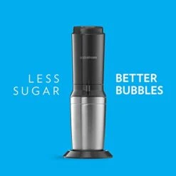 SodaStream Aqua Fizz Sparkling Water Maker Bundle (Black), With Co2, Glass Carafes, & 0 Calorie Fruit Drops Flavors -Wilton Shop 41l33uT3x9L