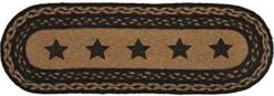Lassic Country Primitive Tabletop & Kitchen-Farmhouse Jute Black Stencil Stars Runner, 13" X 36" 17 Lassic Country Primitive Tabletop & Kitchen-Farmhouse Jute Black Stencil Stars Runner, 13" X 36" -Wilton Shop 41l6ThYROL. AC