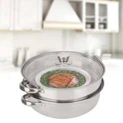 Boiling Pot Steamer Pot Cooker Double Boiler Stainless Steel For Kitchen -Wilton Shop 41lRZwOrlML
