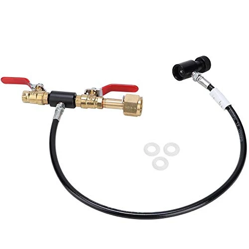 Zerodis CO2 Cylinder Refill Adapter With Hose For Filling Stainless Steel Refill Station Connector Kit For Filling Soda Maker Tank Beer Brewing Accessories(36inch) 3 Zerodis CO2 Cylinder Refill Adapter With Hose For Filling Stainless Steel Refill Station Connector Kit For Filling Soda Maker Tank Beer Brewing Accessories(36inch)