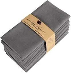 ATURALCRAFT Cloth Napkins Classic Cotton Set Of 12 Linen Blend Solid Color Dinner Napkins, Assorted Multi Pack -Soft And Comfortable Reusable Fabric - For Home Use Multicolor 18inch 20 ATURALCRAFT Cloth Napkins Classic Cotton Set Of 12 Linen Blend Solid Color Dinner Napkins, Assorted Multi Pack -Soft And Comfortable Reusable Fabric - For Home Use Multicolor 18inch -Wilton Shop 41lSalhmHL. AC