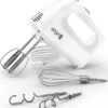 Angel Hand Mixer, 400W Portable Kitchen Handheld Mixer With Eject Button, 5 Speed & 5 Stainless Steel Accessories, Egg Beaters And Whisk For Easy Whipping Cake, Cream, Batters, Cookies -Wilton Shop 41lXu5l6ACL