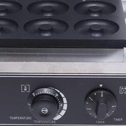 110V Commercial Donut Maker Machine, 7.5cm Electric Stainless Steel Waffle Doughnut Donut Maker Machine Double-Sided Heating With Non-stick Plate For Kitchen, Restaurant (6Pcs/Pan 1500W) -Wilton Shop 41lZLVVeAiL 6