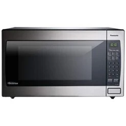 Panasonic Microwave Oven NN-SN966S Stainless Steel Countertop/Built-In With Inverter Technology And Genius Sensor, 2.2 Cubic Foot, 1250W & Nordic Ware Deluxe Microwave Cover, Clear
