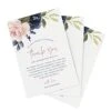 Thank You Place Setting, Navy Floral, Table Place Cards For Weddings, Receptions, Rehearsals, Dinner Parties, Events And Celebrations, 4"x6" (50 Cards) 1 Thank You Place Setting, Navy Floral, Table Place Cards For Weddings, Receptions, Rehearsals, Dinner Parties, Events And Celebrations, 4"x6" (50 Cards) -Wilton Shop 41lzMu5mzcS