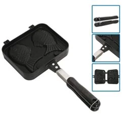 Taiyaki Fish Shape Cake Pan Waffle Cake Maker Pan Fish-Shaped Pancake Double Pan Mold 12 Taiyaki Fish Shape Cake Pan Waffle Cake Maker Pan Fish-Shaped Pancake Double Pan Mold -Wilton Shop 41m1Eydu0PL