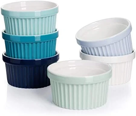 6 PCS Porcelain Souffle Dishes, Ramekins - 8 Oz For Souffle, Creme Brulee And Ice Cream, Cool Assorted Colors, 501.003 8 6 PCS Porcelain Souffle Dishes, Ramekins - 8 Oz For Souffle, Creme Brulee And Ice Cream, Cool Assorted Colors, 501.003 - Image 6