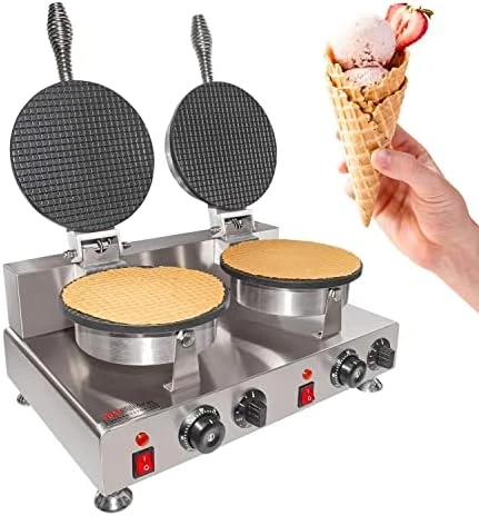 Cone Waffle Maker | Nonstick Coating (2-Head) 10 Cone Waffle Maker | Nonstick Coating (2-Head) - Image 8