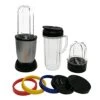Personal Size Blender 250 Watts Power Electirc Juicer Food Processor For Shakes Smoothies Seasonings Sauces With 3 Pieces Mug (12oz/16oz/22oz)-Silver (12) -Wilton Shop 41mCVtBOBRL