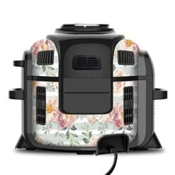 Wrap For Ninja Foodi 6.5 Quart QT Accessories Cover Sticker | Wraps Fit Ninja Foodi 6.5 Quart QT Mdl: OP302 107 | Pastel Floral Rose